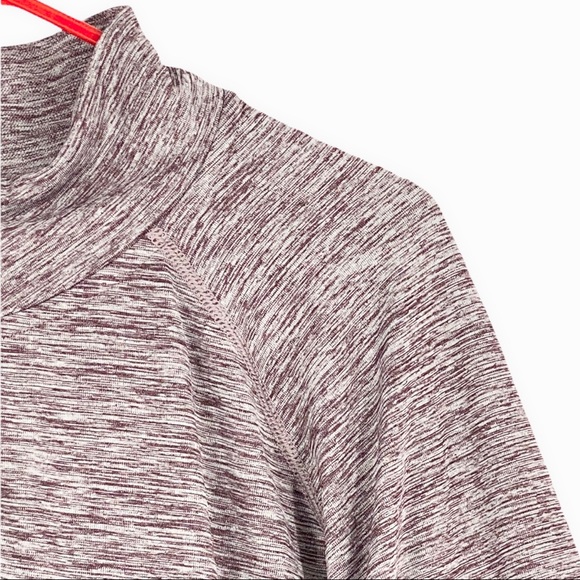 All in Motion™ Men's Seamless 1/4 Zip Pullover Top Berry Size L & 2XL - Picture 6 of 11